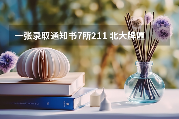 一张录取通知书7所211 北大牌匾录取通知书长什么样