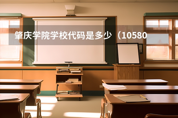 肇庆学院学校代码是多少（10580）