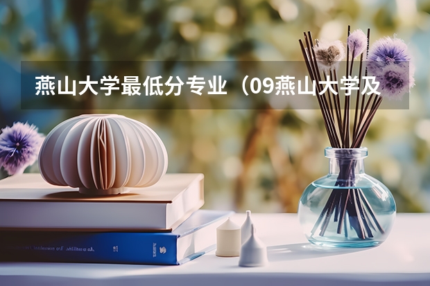 燕山大学最低分专业(09燕山大学及河北大学专业分数线(河北地区))