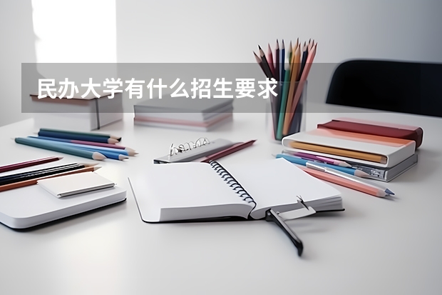 民办大学有什么招生要求