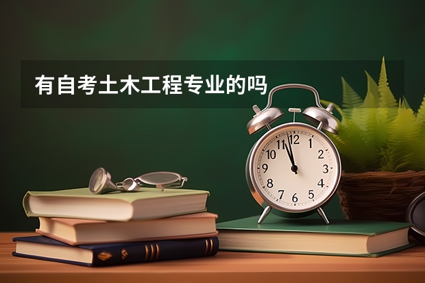 有自考土木工程专业的吗