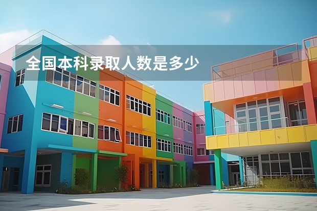 全国本科录取人数是多少