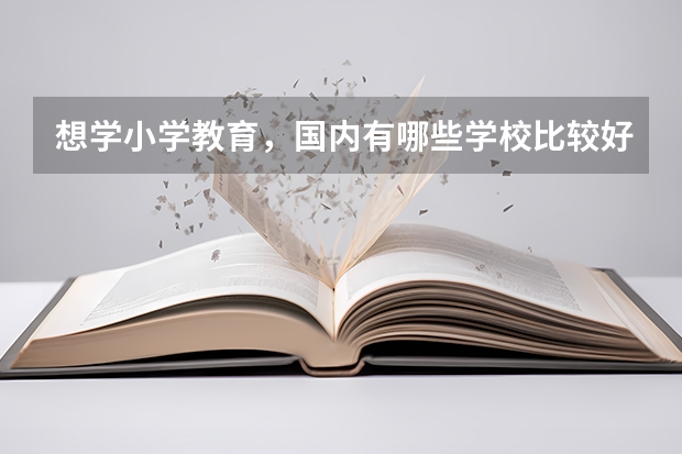想学小学教育，国内有哪些学校比较好？