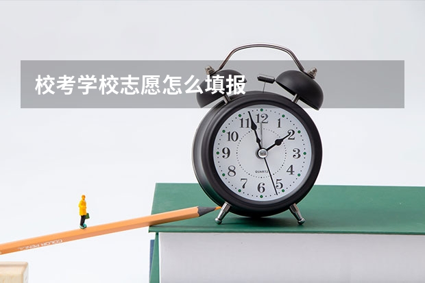 校考学校志愿怎么填报