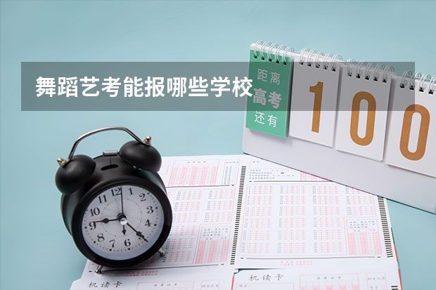 舞蹈艺考能报哪些学校