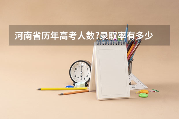 河南省历年高考人数?录取率有多少