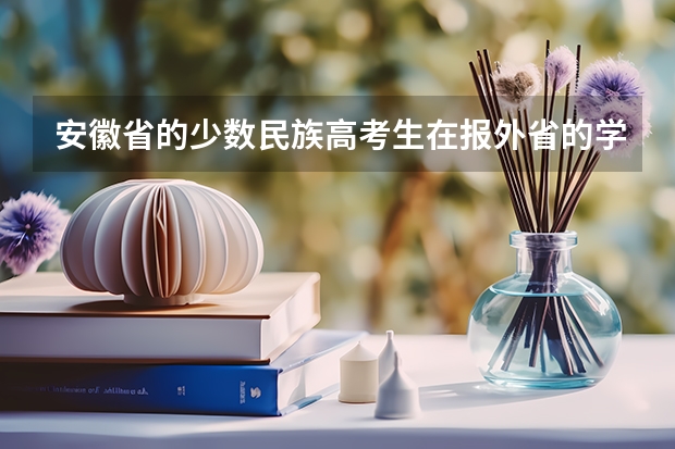 安徽省的少数民族高考生在报外省的学校或民族学类的学校还可以加分吗