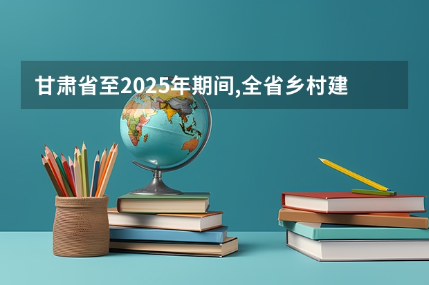 甘肃省至2025年期间,全省乡村建设示范行动的创建目标是创建多少个示范